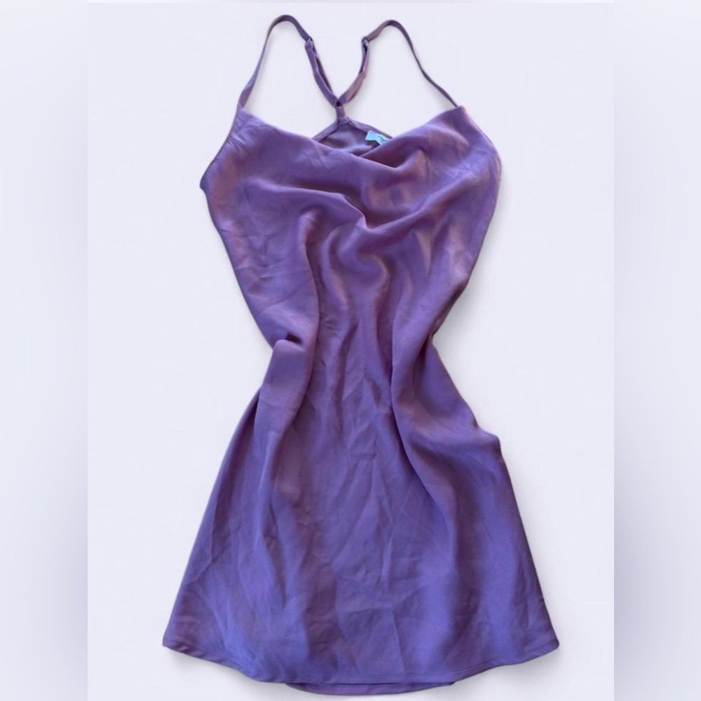 Chic Strapless Lavender Dress